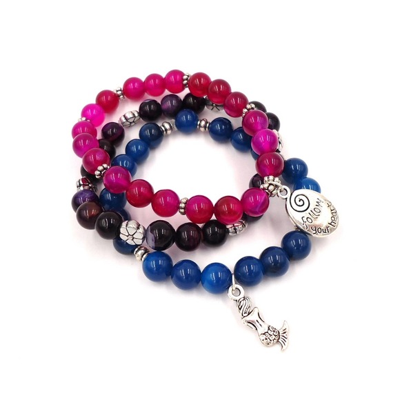 Mermaid Bracelet Set Handmade Jewelry
